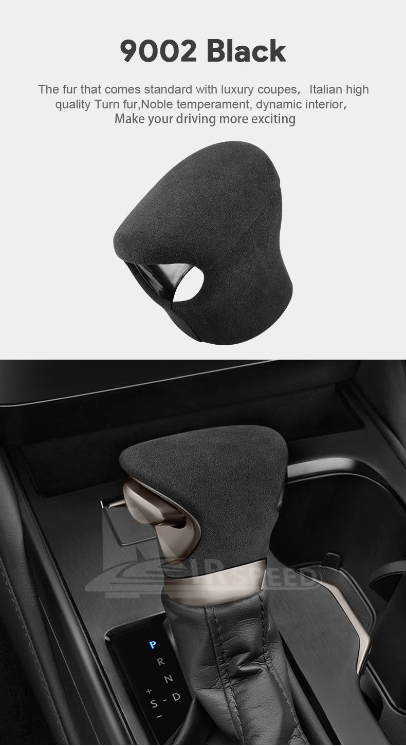 Top Suede Car Gear Knob Cover LHD RHD For Lexus ES ES200 ES250 ES300h ES350 2018-2023 2024 2025 for UX 2019-25 for LX 2022-25