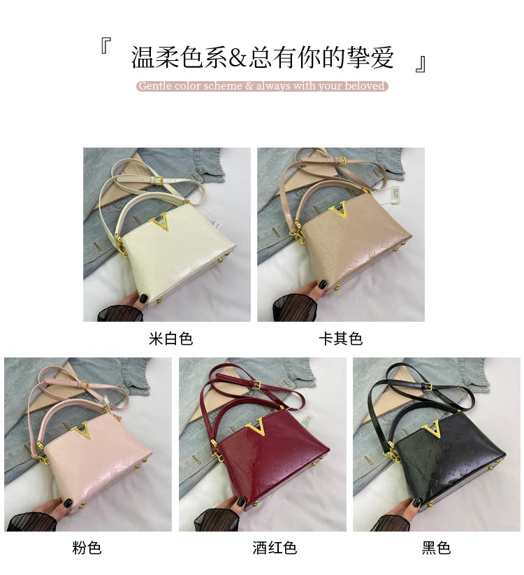 2026 Elegant Ladies Messenger Bag, High-Quality Leather Shoulder Bag For Women With Famous Designer Practical Style