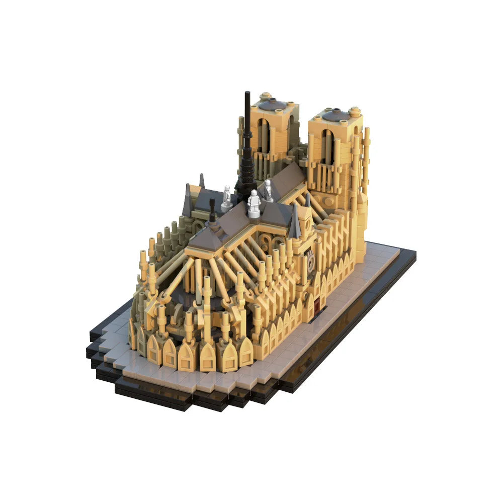 MOC Iconic Church Cathedral of Santa Maria del Fiore Building Blocks Set Famous Architecture Street Assemble Toys Children Gifts