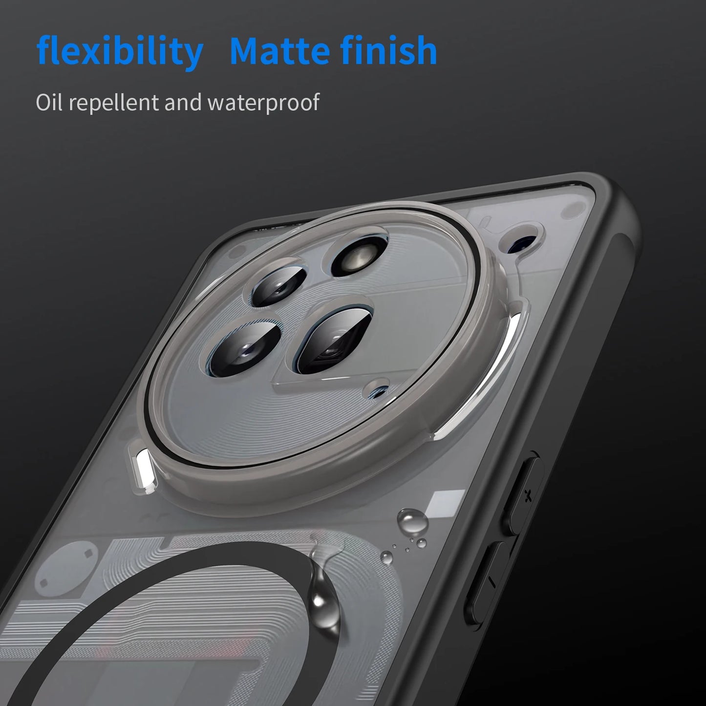 New Matte Transparent Anti-Shock Magnetic Case for Nothing Phone 3A Pro For Magsafe Wireless Charge Cover For Nothing Phone 3A