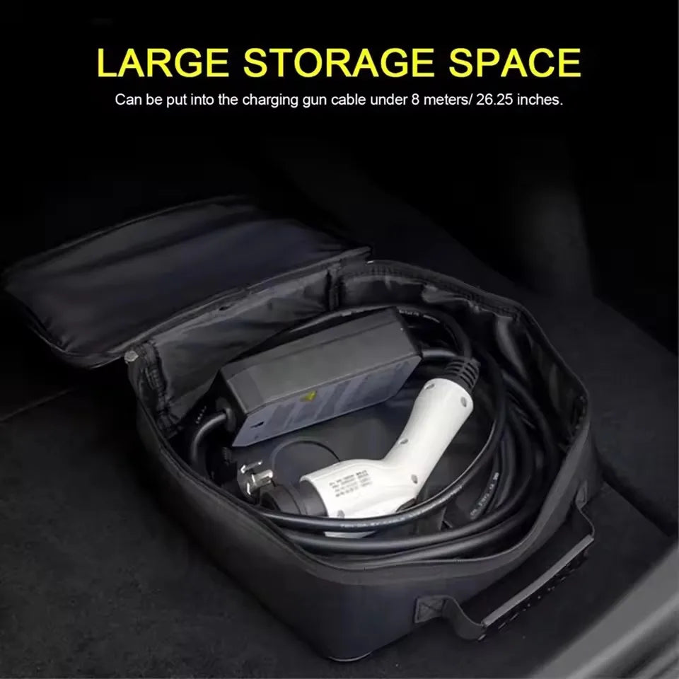 Electric Car charger Plugs Storage Carry Bag EV Car Charging Cable Sockets Waterproof Fire Retardant Equipment Container
