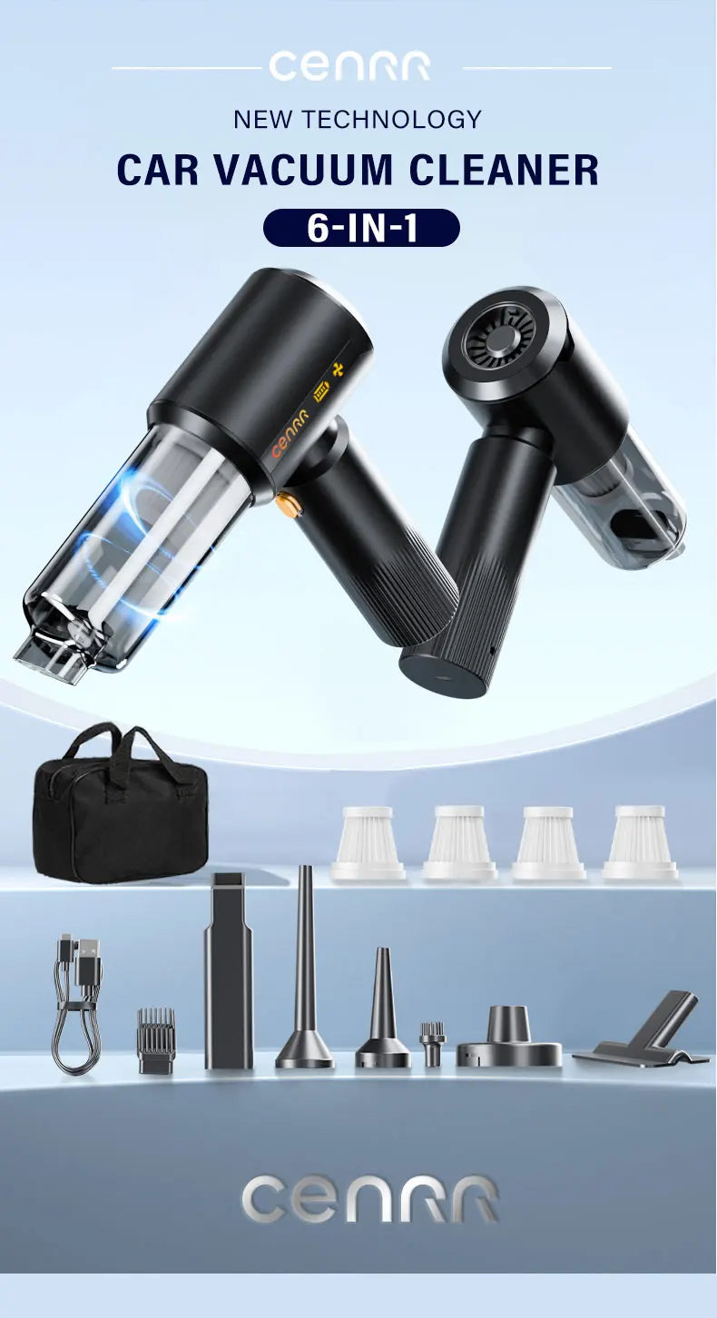 CENRR 2026NEW Car Vacuum Cleaner Cordless Wireless Cleaner Portable HandHeld Vacuum Cleaner for Car Cleaning Machine