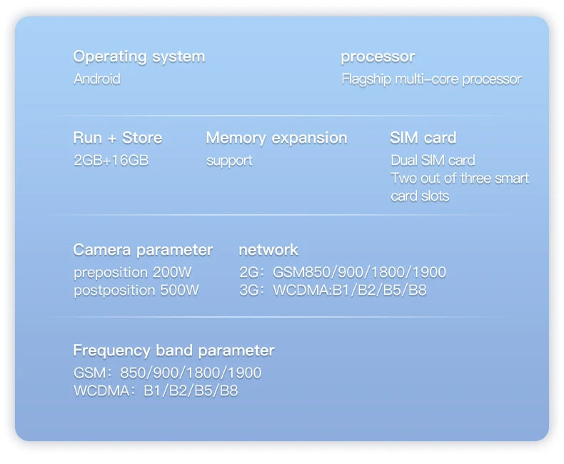 2025 New Mini Android Smartphone 3G WCDMA 2GB RAM 16GB ROM 3.0" Display 5MP Camera Dual SIM Smart Cellphone Play Store WhatsAPP