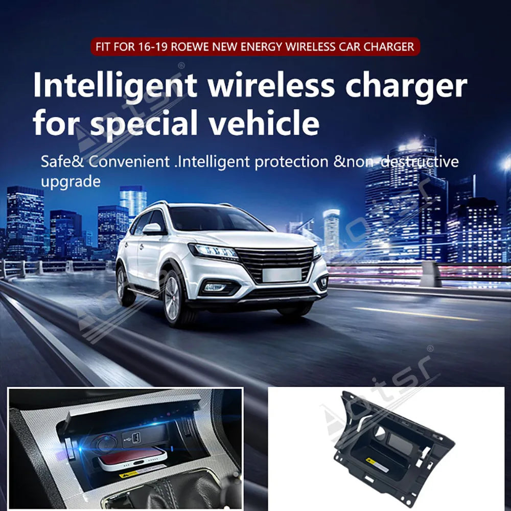 2025 New Product of Wireless Charger For Roewe NEW Energy 2016-2019 Fast charging Car Accessories Supplies Convenient Utensils