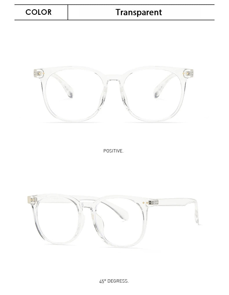 New TR round frame anti-blue light glasses for men and women plain lenses can be fitted with prescription lenses