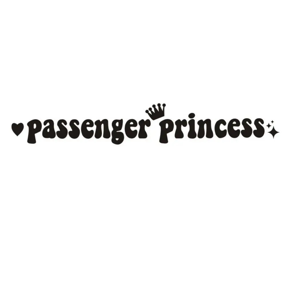 Passenger Princess Passenger Princess Car Stickers Self Adhesive Reflective Passenger Princess Sticker Personality Funny
