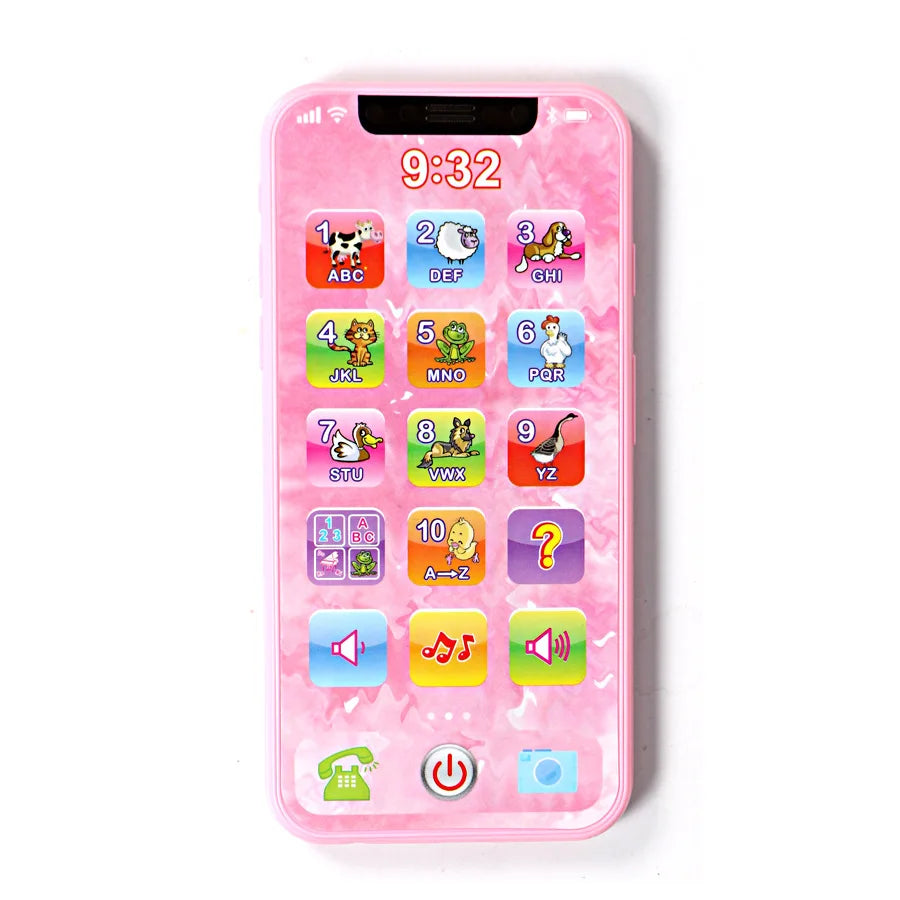 Baby Learning Simulation Mobile Phone Music Toys Early Education English/Russian Learning Machine Children's Vocal Toys
