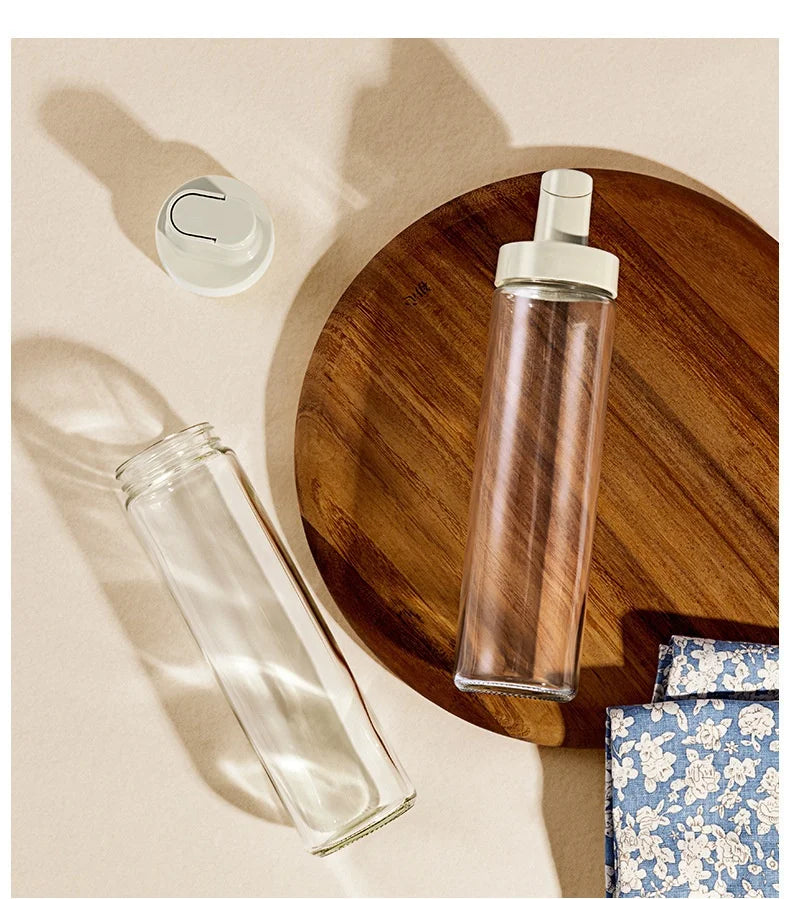 New Household Kitchen Soybean Vinegar Spice Bottle Set Glass Leakproof Aroma Spice Wine Dedicated Non-Hanging Oil Jar