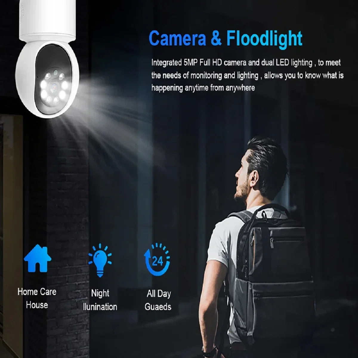 8MP Smart Home Surveillance WiFi Camera PTZ Ai Auto Tracking Baby Monitor Camera Indoor Night Vision Security IP Wireless Camera