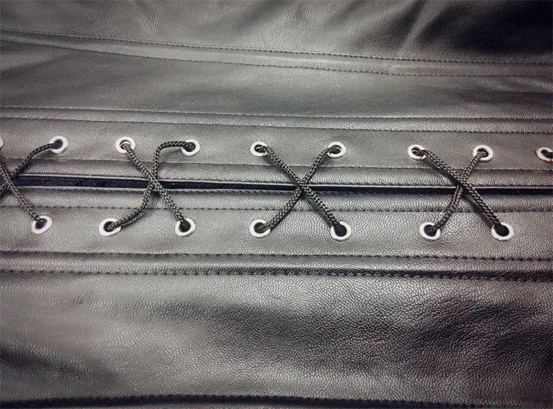 Steampunk Corsets And Bustiers Halter Plus Size Corset Pu Leather Gothic Punk Corselet Zipper Basque Sexy Korsett