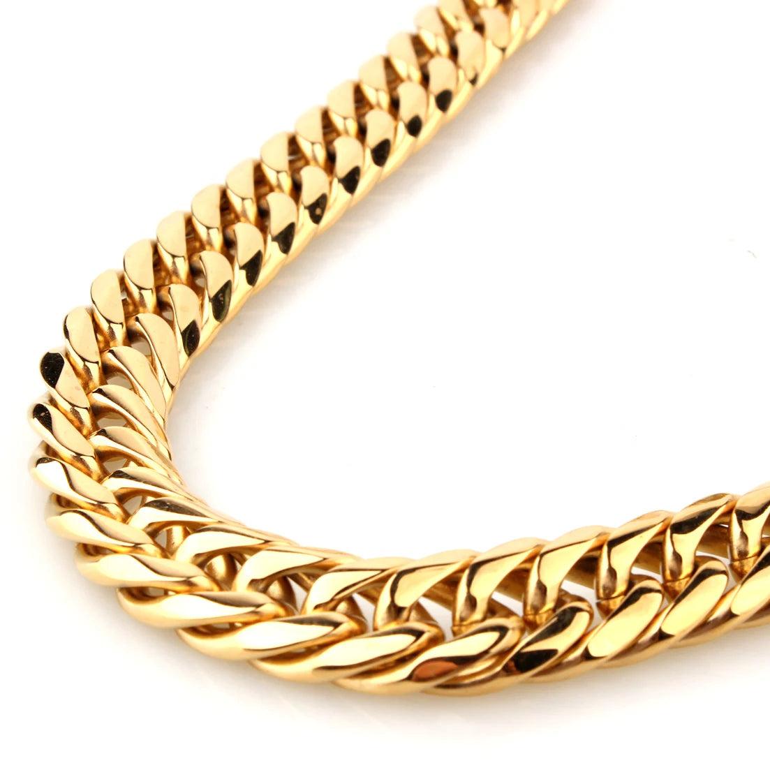 9/11/13/16/19/21mm Heavy Polished Stainless Steel Necklace Men Curb Cuban Link Chain Necklace Or Bracelet Choker Jewelry 7-40"