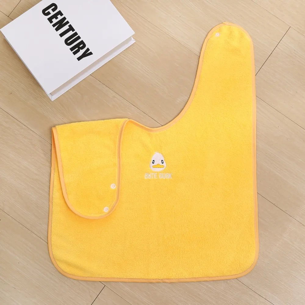 New Soft Baby Bibs Adjustable Snaps Water Absorbent Children's Washcloth Skin Friendly Toddler Face Towel for Feeding Eating