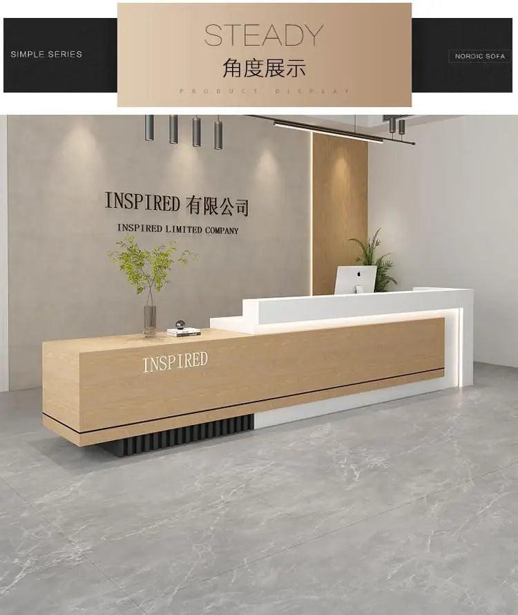 Luxury Reception Desks Modern Display Decorations Reception Desk Accessories Escritorio De Recepcion Commercial Furniture