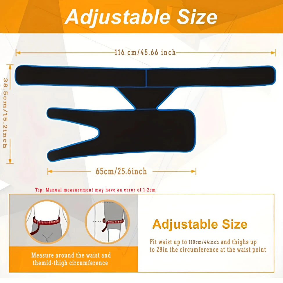 Hip Support Brace & Groin Bandage – Targeted Relief for Thigh, Hamstring, Pulled Muscle, Arthritis, Bursitis & Sciatica