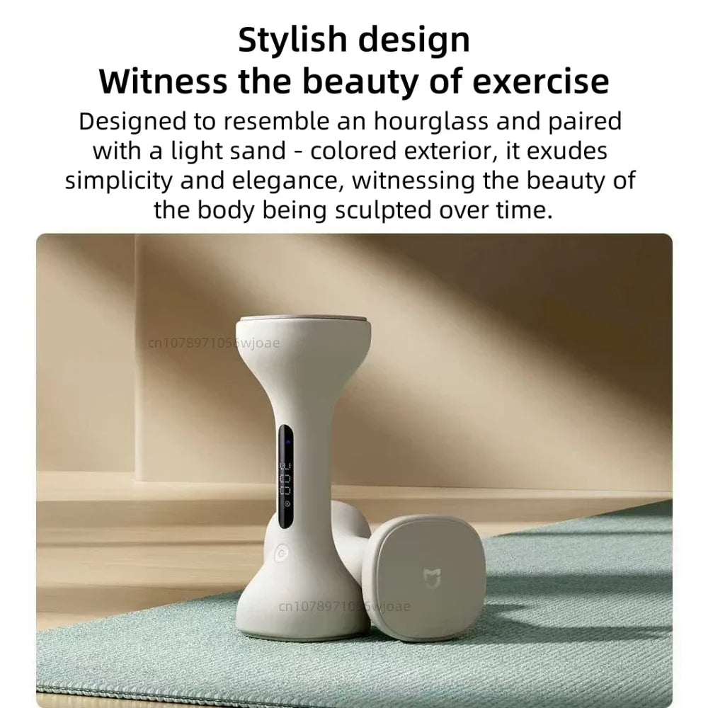 Mijia Intelligent Dumbbell Set 1KG Adjustable Weight Intelligent Sports Fitness Training Equipment Suitable for Mi Home APP