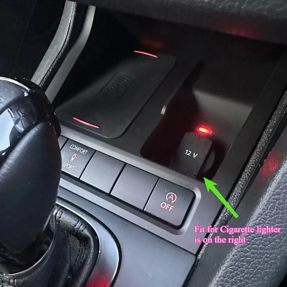 Car wireless Charger For volkswagen Golf 6 MK6 Golf 5 MK5 Scirocco Sagitar 2008-2013 Charging Panel Pad Phone Holder Accessories