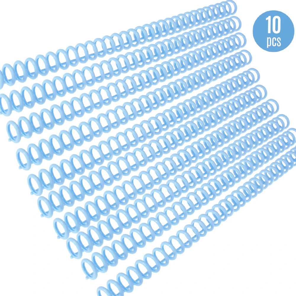 KW-trio 10pcs Plastic 30-Hole Loose Leaf Binders Ring Binding Spines Combs 85 Sheets Capacity for DIY Paper Notebook Album