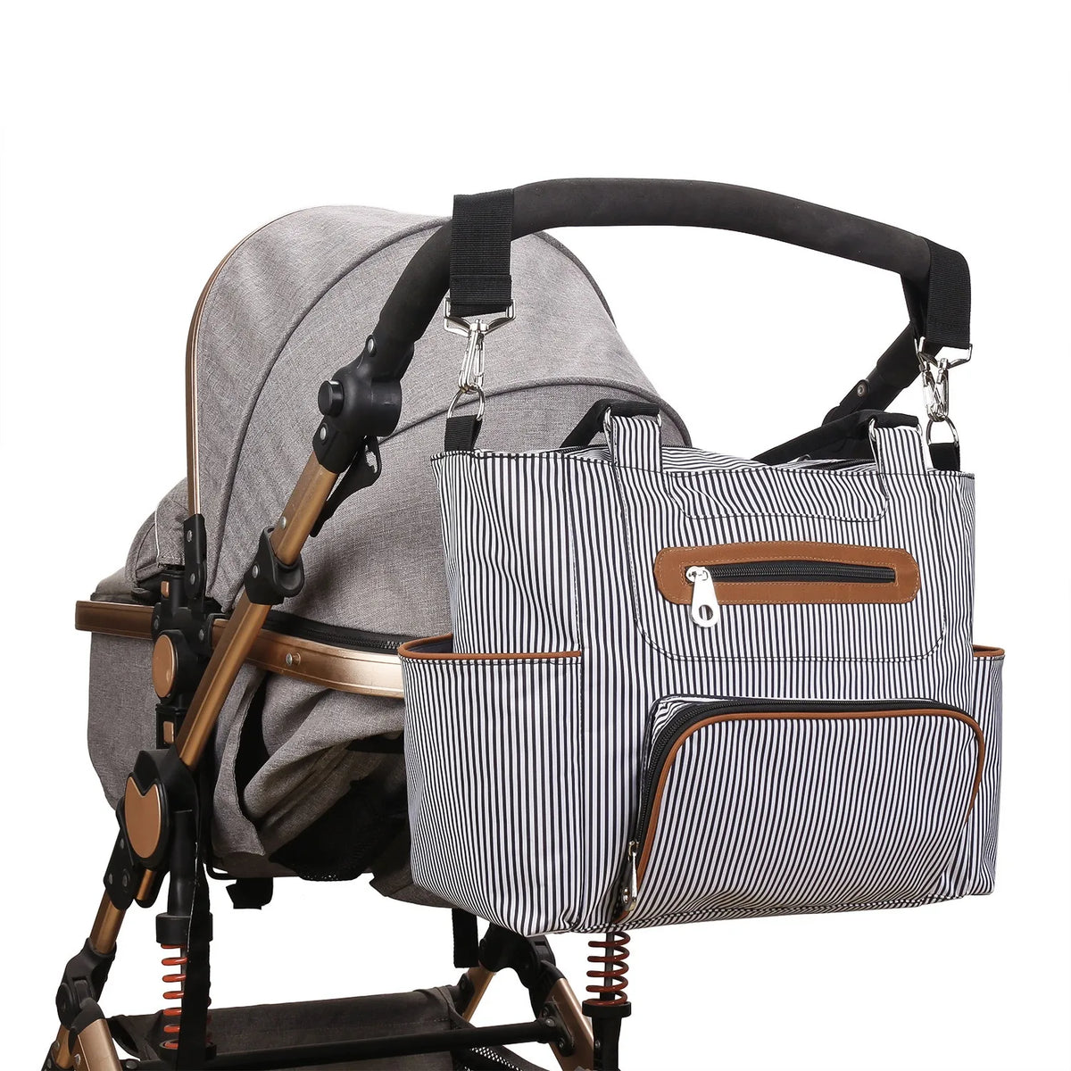 Women Shoulder Bag Travel 7 Pcs/Set Baby Diaper Bags Go Out Large Capacity Newborn Nappy  Bag with Changing Pad Multi-functional
