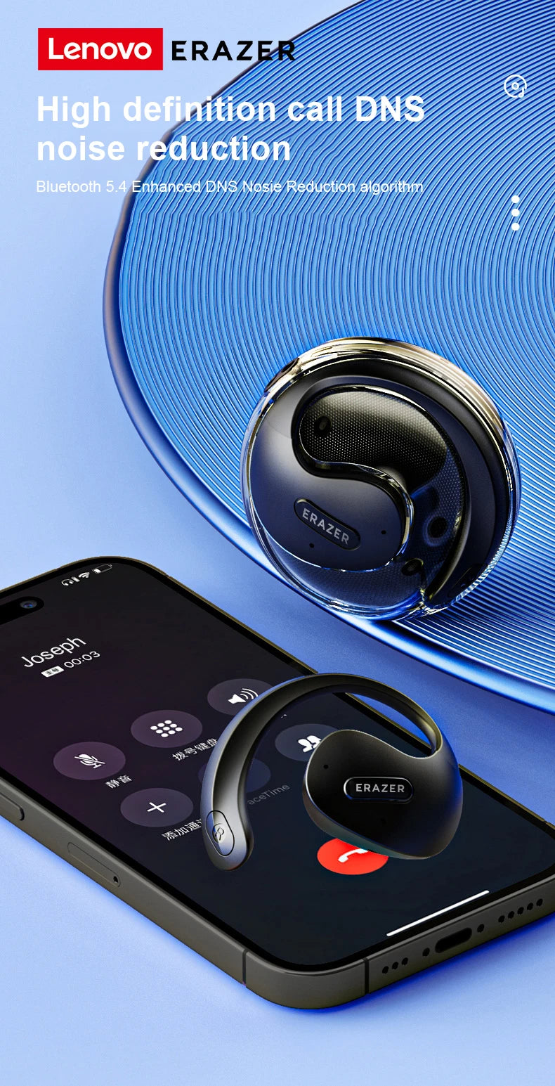 MINISO X15 pro Bluetooth 5.4 Earphones Erazer X15 Sports Wireless Headphones Noise Reduction HD Call Lenovo Earbuds with Mic