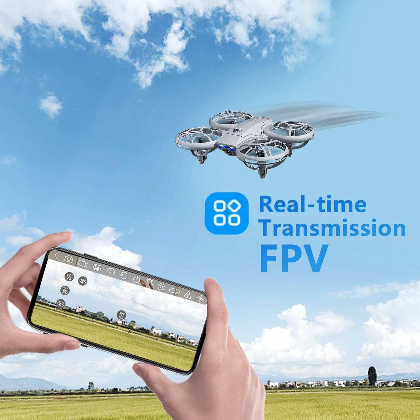 V8 Mini Drone 4K Profession HD Wide Angle Camera WiFi FPV RC Dron Height Keep Helicopter Foldable Quadcopter UAV Toys Gift