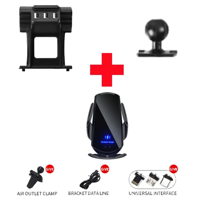 LIMUD Car Phone Holder Special Fixed Base For AUDI A6 C8 A7 C9 2019-2024 Wireless Charger Bracket Auto Interior Accessories