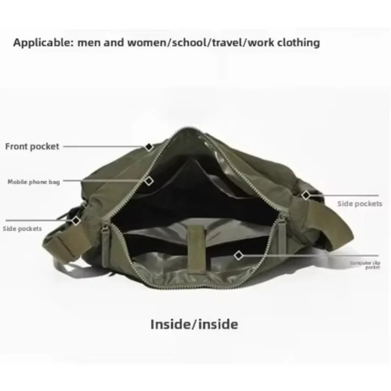 Casual Multi-pocket Messenger Bags for Women Fashion Nylon Shoulder Bag Ladies Large Handbags Female Travel Shopping Tote Purse