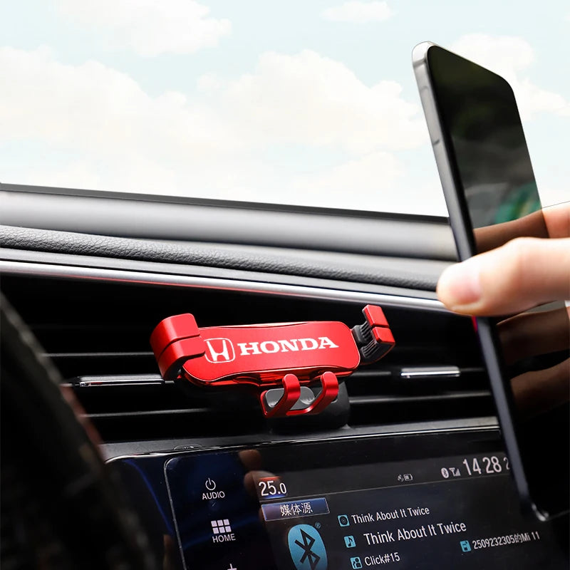Gravity Phone Holder Car Air Vent Clip Mount Smartphone Stand For Honda Civic Accord Fit Jazz CRV BRV HRV Insight Pil