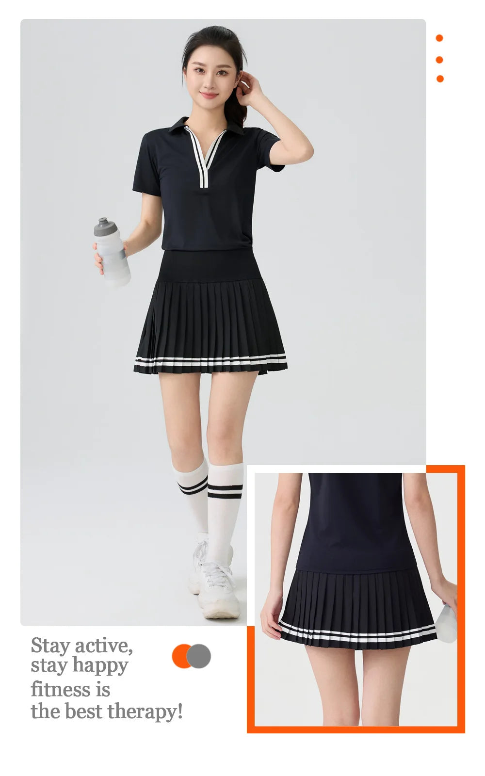 Women's High Waisted Tennis Skirt with Shorts 2-in-1 Quick Dry Yoga Skort Ladies Athletic Gym Running Skirt Summer Activewear