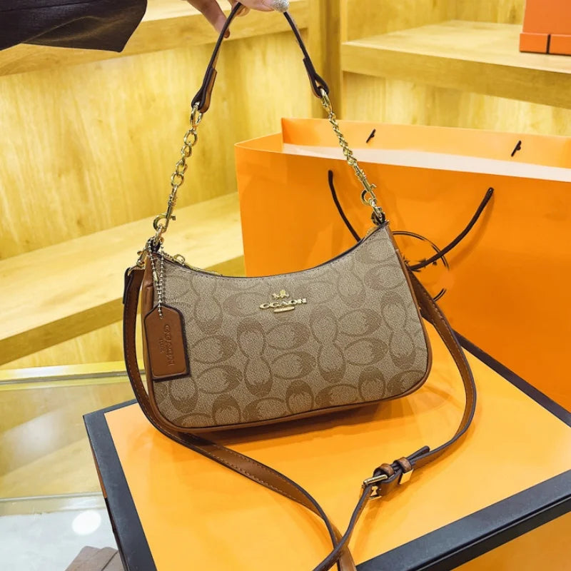 High-End Women's Underarm Shoulder Bag Classic Vintage Ladies Crossbody Handbag Elegant Designer Leather Messenger Bag For Women