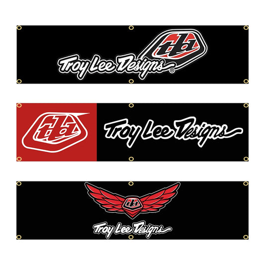 60X240cm Troy lee designs Auto Parts Flag Banner Flag Polyester Printed Garage or Outdoor Decoration Tapestry