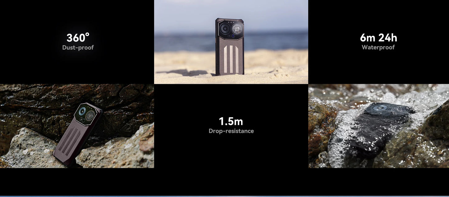 IIIF150 B3 Pro 6.6" Screen 5G Rugged Phone Android 14 Smartphone Dual Display 32GB 512GB 100MP Camera 10800mAh Ultra-Thin Phone