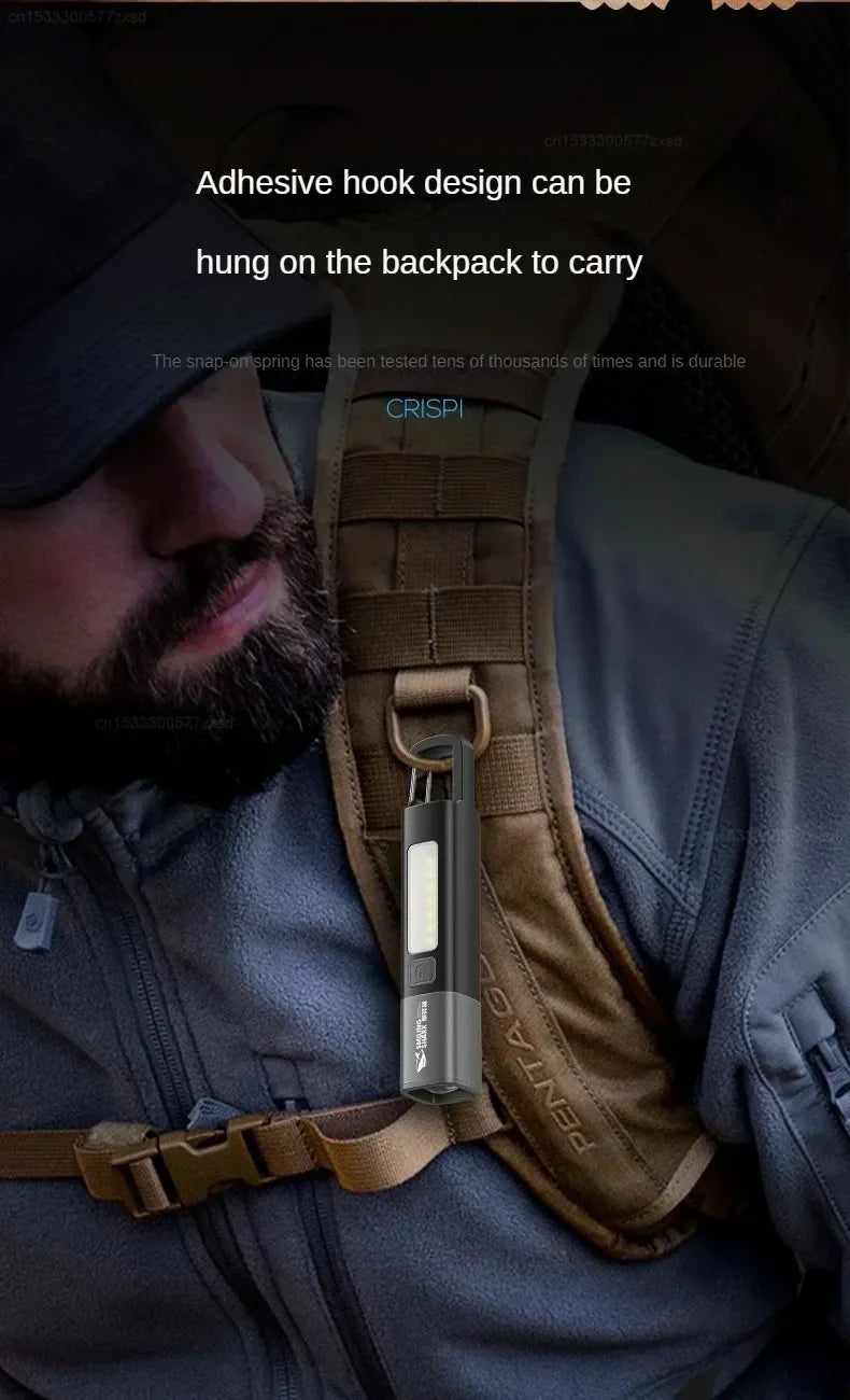 Xiaomi SMILING SHARK Outdoor Flashlight Portable Strong Lights Variable Focus with Home Camping Fishing Walking Lighting Lamp