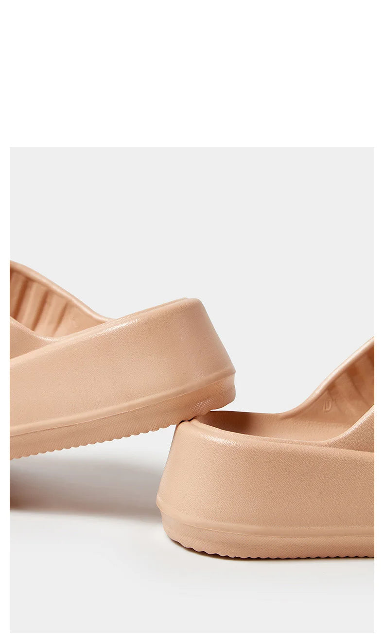Litfun Women Sandals Soft Sole Slides Home Slippers Thick Bottom EVA Shoes Female Non-Slip Cross Sandals Outdoor Beach Flip Flop