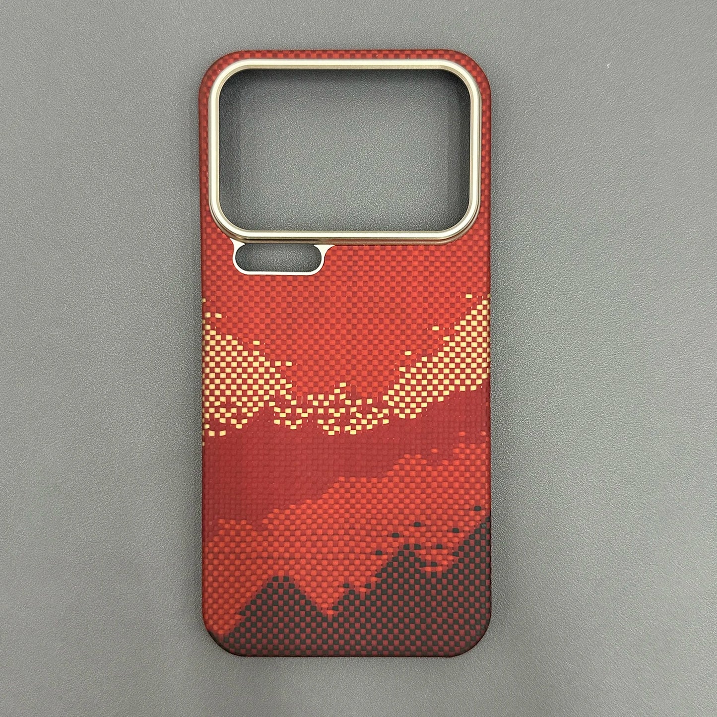 For xiaomi 17 pro max case kevlar 600d carbon aramid fiber magsafe fabric thin hard cover 17 pro magnetic balck Slim light red