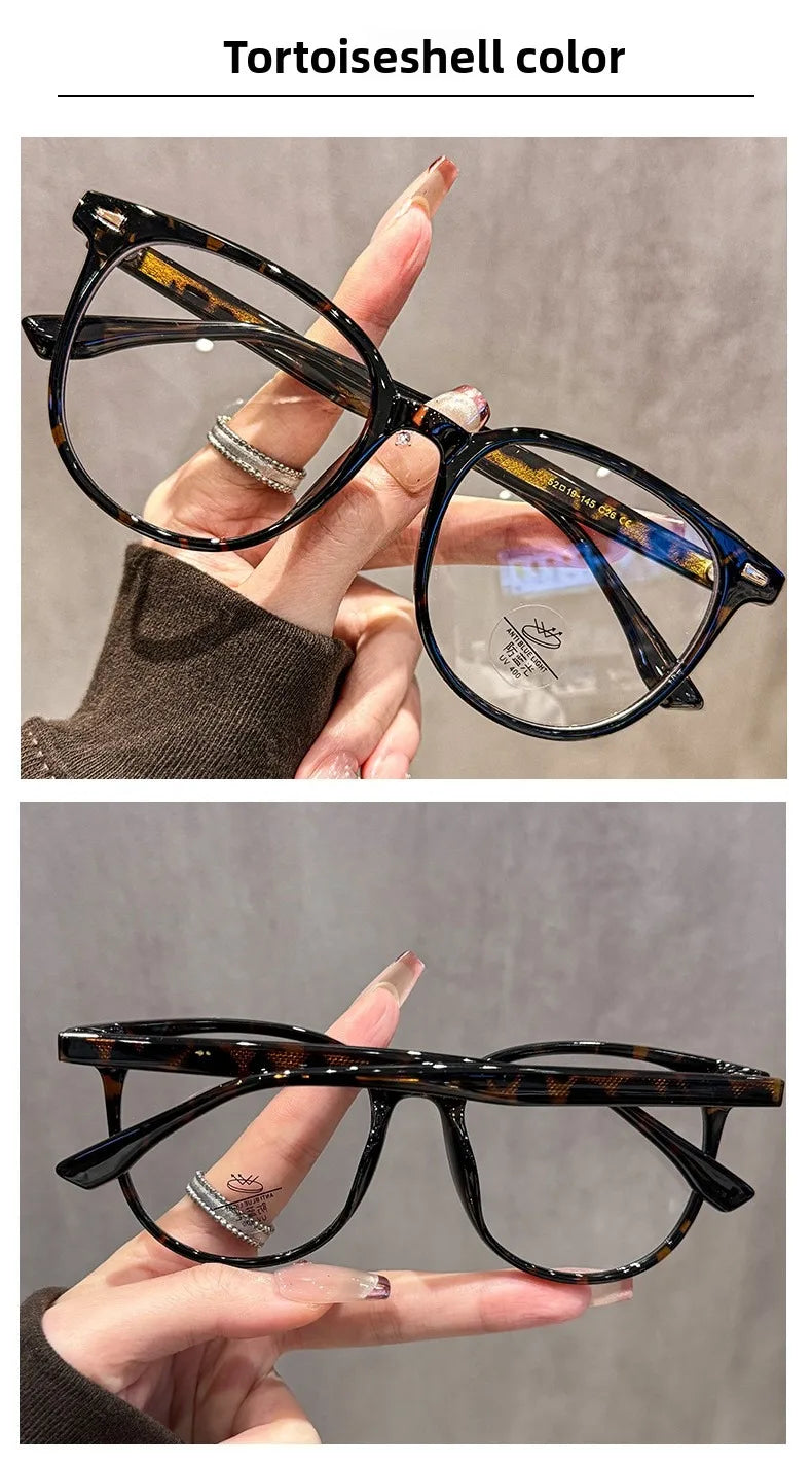 EYORA Minimalist Square Round Reading Glasses for Women Photochromic Anti Blue Light Intelligent Progressive Multifocal Lenses