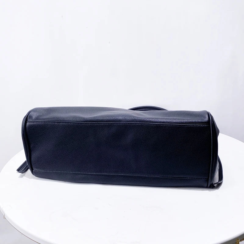 Briefcase Tote Bags For Women Luxury Designer Handbag And Purses 2025 New In PU Grain Multi-compartment Design Underarm Shoulder