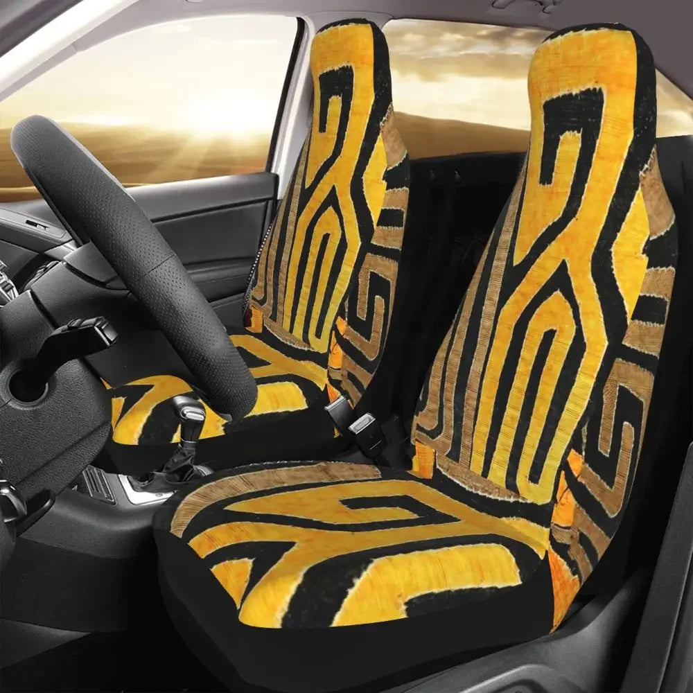 Antique African Textile Print Universal Car Seat Cover Protector Interior Accessories Women Seat Cushion/Cover Seat Protector