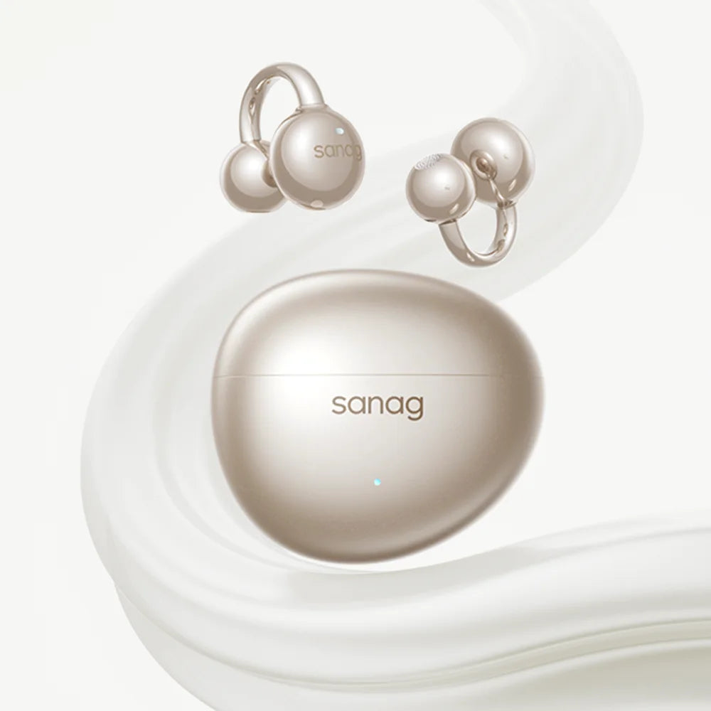 Sanag S7S AI Open Ear Clip on Headphones HiFi 3D Stereo Sound Quality AI Assistant Wireless Bluetooth Earphones APP EQ Setting