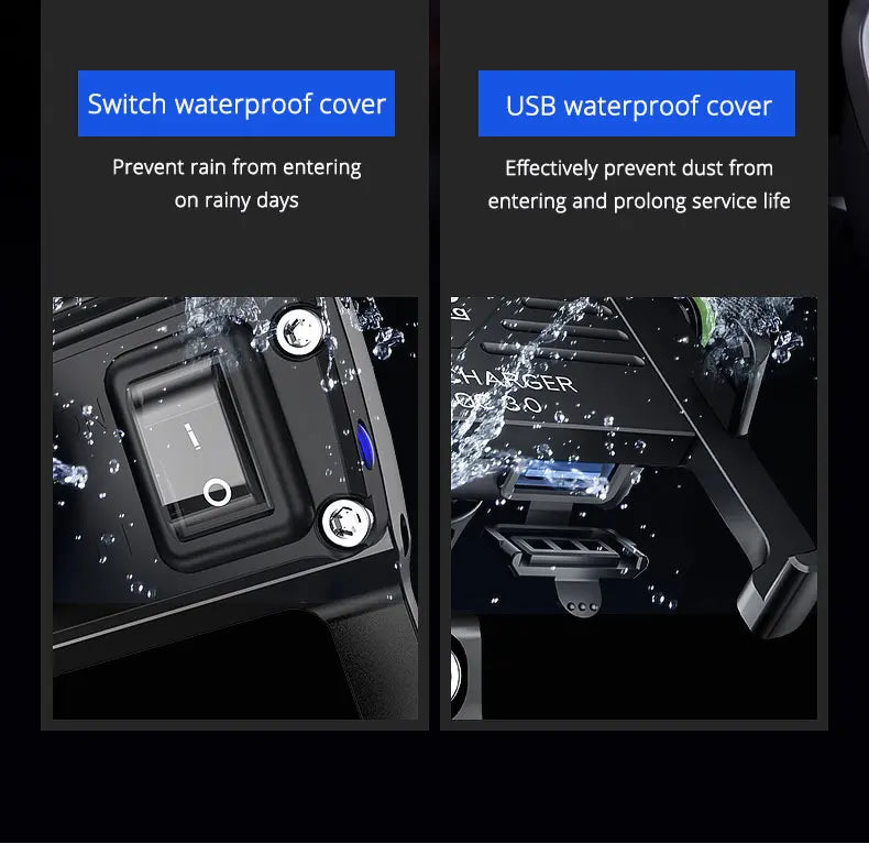 Whole Aluminium 12-24V Motorcycle Phone Holder USB Charger QC3.0 Fast Charging Mount Bicycle Handlebar Bracket for iPhone Huawei