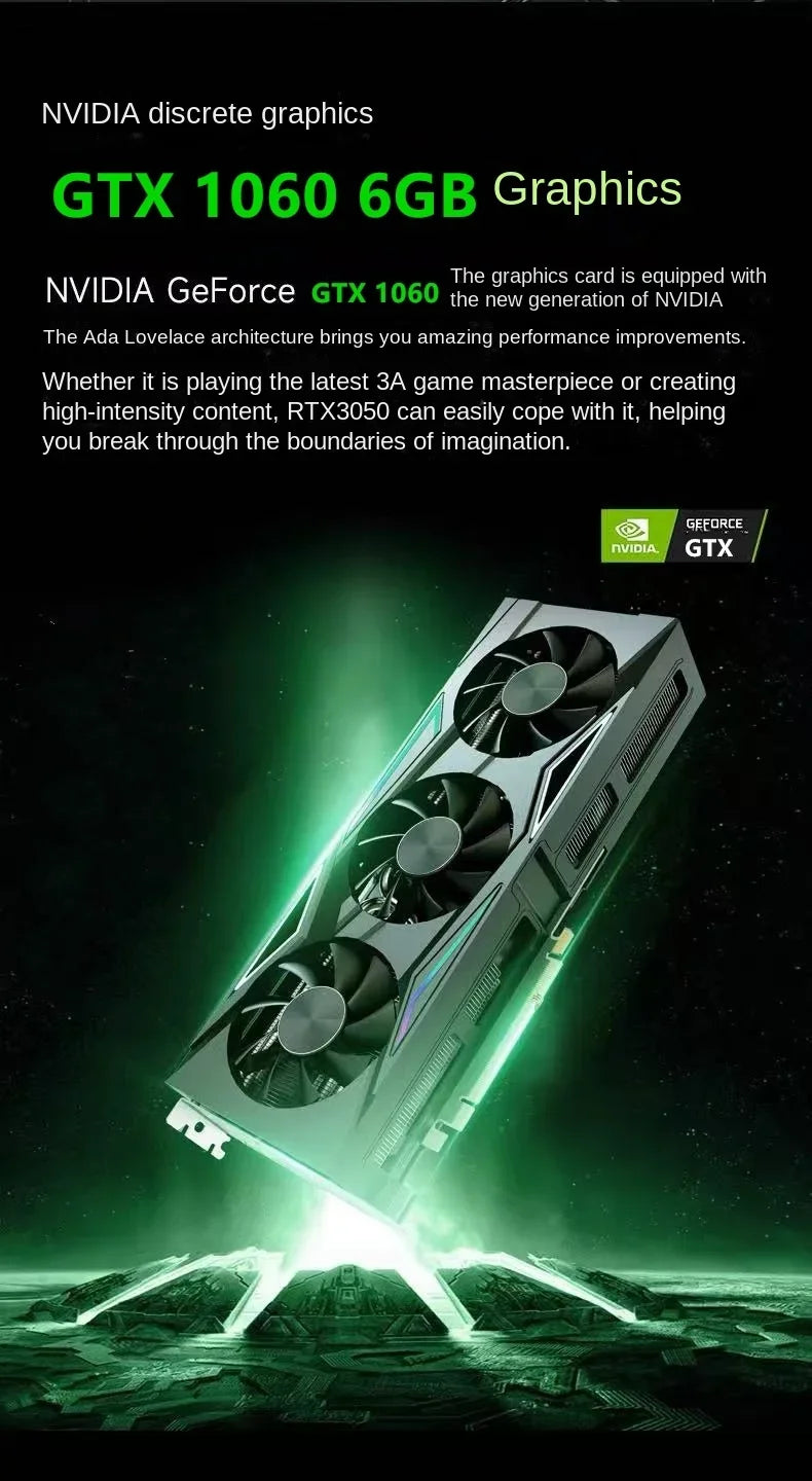 CARBAYTA Intel Core I7 6700HQ Laptop 15.6″ IPS Screen 16G 32GB 64GB RAM NVIDIA GeForce GTX 1060 6G Game Computer Windows 11 Pro