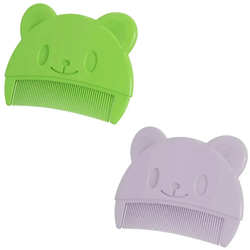 1-4pcs Newborn Baby Comb Remove Fetal Scale Cute Bear Shaped Infants Boys Girls Fetal Hair Shampoo Soft Comb