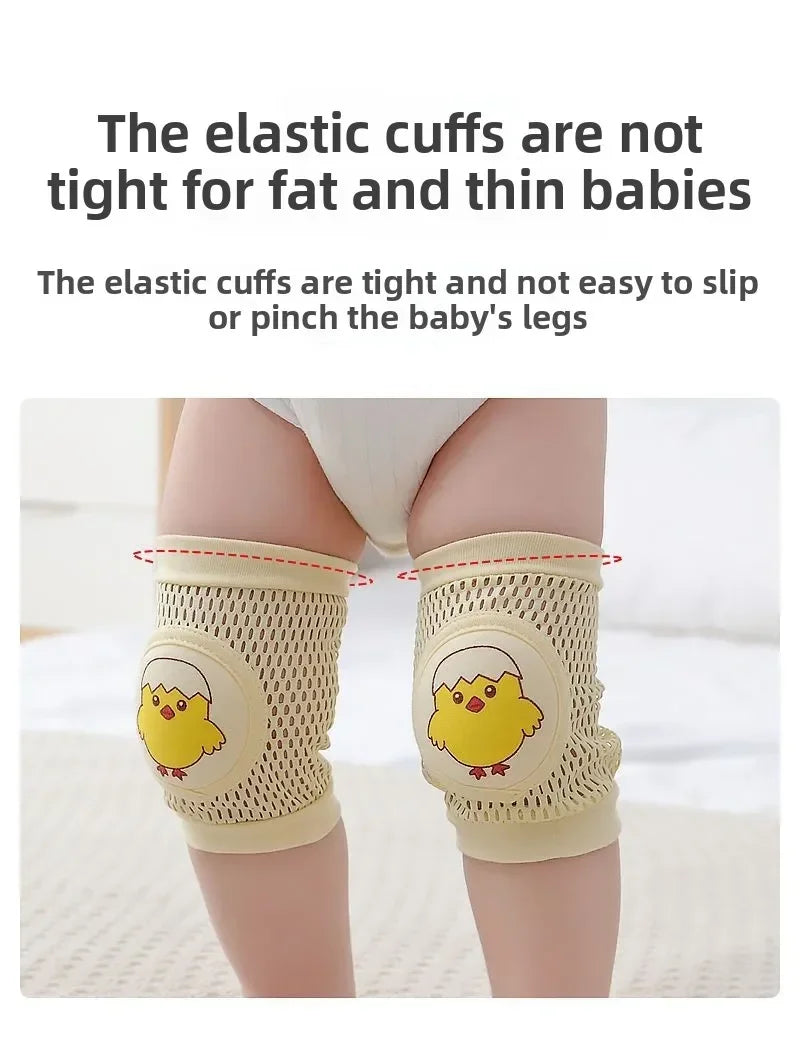 Baby Knee Pads Thin Summer Infant Crawling Protector Anti-fall Toddler Learning To Walk Knee Sleeve for Newborn Crawling Elbow