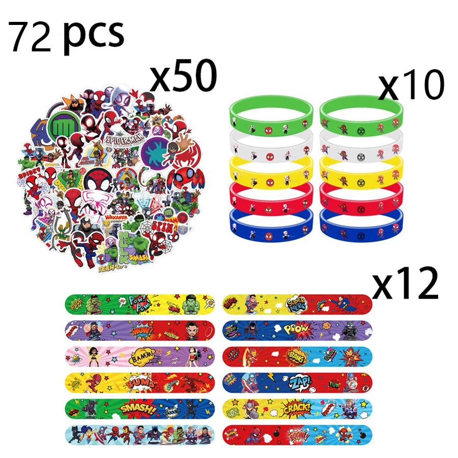 Spidey And His Amazing Friends Birthday Party Decoration Supplies Set Merry Christmas Balloons Cake Topper Tableware Party Gifts