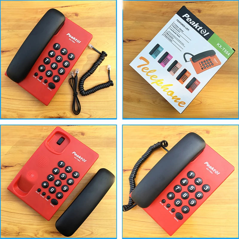 Corded Phone Landline Telephone with Mute, Pause, Hold, Redial, Desktop Phone Landline Радиотелефон for Home, Hotel, Office