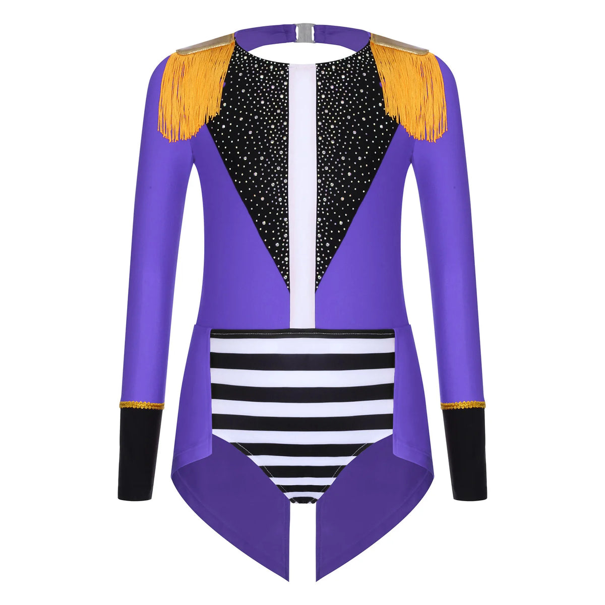 Halloween Costume Romper Circus Ringmaster Cosplay Carnival Party Shiny Sequins Leotard Dress Drum Majorette Magician Dress Up