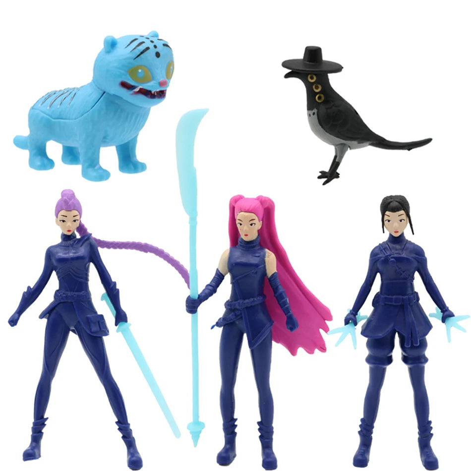 Anime Movie Blind Box K-POP Witch Hunt Super Idol Rumi Mira Zoey Demon Hunter Mini Figurine PVC Model Birthday Gift Blind Box