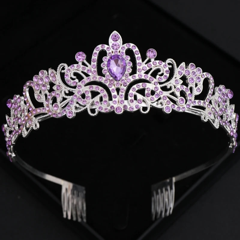 Crystal Bridal Tiaras And Crowns Rhinestone Prom Diadem Crown For Women Bridal Wedding Hair Accessories Jewelry Crown Tiara Gift