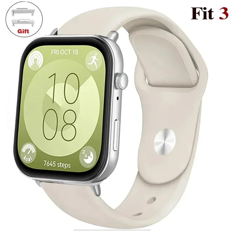 sport Band For Huawei Watch FIT 3 Strap smartwatch Silicone Official 1:1 correa for Huawei Watch fit3 2024 watchband Accessories