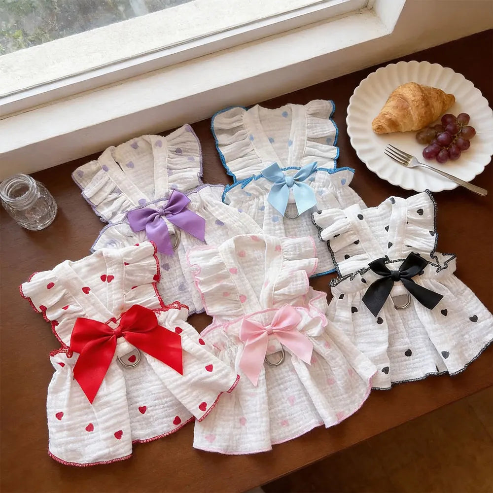 Pet Dresses And Clothing For Dogs And Cats, Including Spring And Summer Outfits For Teddy Bear, Pomeranian, And Pomeranian Rbeed
