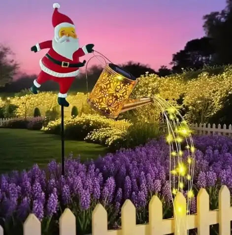 Solar Santa Claus Kettle Lights Garden Lawn Christmas Lights Kettle Ground Lamp Solar Night Lights Outdoor Decoration